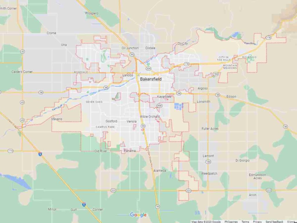 Bakersfield, CA Image Map