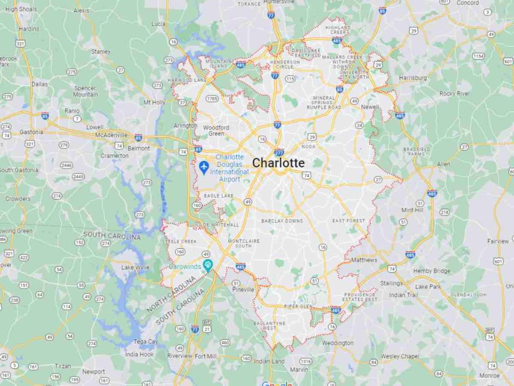 Charlotte, NC Image Map